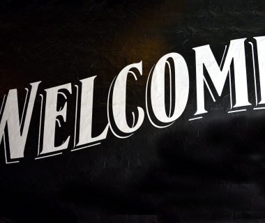 welcome sign